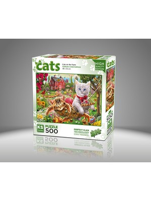 KS Games Cats On The Farm 500 Parça Puzzle