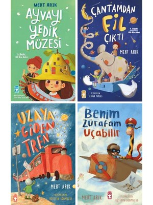 Timaş Çocuk Mert Arık'ın Ayvayı Yedik Müzesi - Çantamdan Fil Çıktı - Benim Zürafam Uçabilir - Uzaya Giden Tren 9 - 12 Yaş Çocuk Kitabı