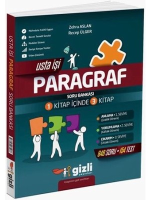 Gizli Yayınları Gizli 8. Sınıflar İçin Usta İşi Paragraf Gizli