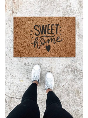 Dijital Baskı Yeşil Dış ve Iç Mekan Doğal Taş Desen Kapı Önü Paspası