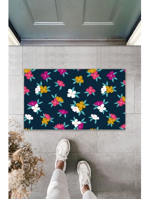 Dijital Baskı Yeşil Dış ve Iç Mekan Doğal Taş Desen Kapı Önü Paspası