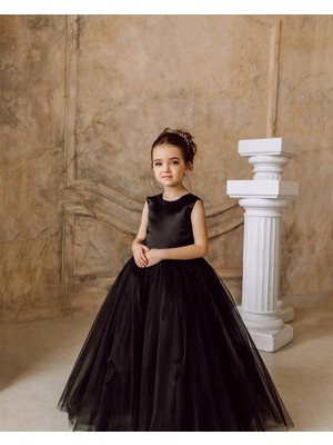 NSM Life Siyah Uzun Doğum Günü Parti Mezuniyet Okuma Bayramı Elbise