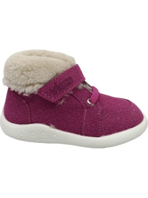 Vicco Tinky Kürklü Kız Bebek Ilk Adım Fuşya Günlük Ayakkabı