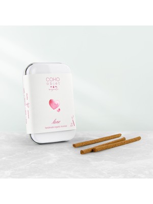 Coho Objet Coho Natural Love El Yapımı Organik Çubuk Tütsü (Lavanta - Karanfil - Tarçın - Benzoin)