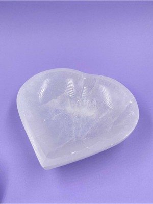 Nelleovana Selenit Taşı Kalp Kase 10 cm