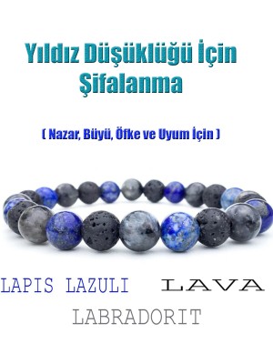 Nelleovana Yıldız Düşüklüğü Için Şifalanma Bilekliği ( Nazar, Büyü, Öfke ve Uyum Için )