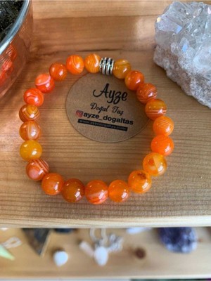 Nelleovana Turuncu Akik Bileklik