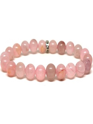 Nelleovana Amorf Pembe Kuvarst Bileklik