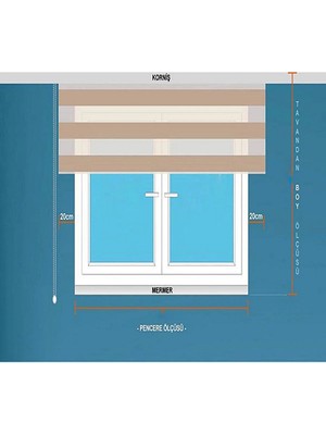 Beyaz Geniş Pliseli Zebra Stor Perde Etek Dilimli (Alüminyum Kasa+Etek Dilimi Hediye