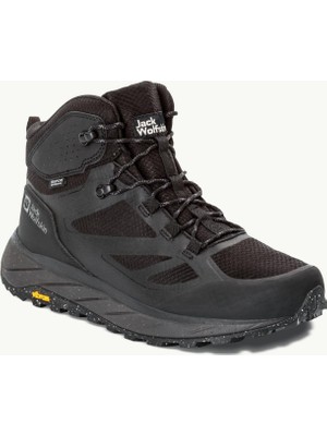 Jack Wolfskin Terraventure Texapore Mid M Erkek Siyah Outdoor Bot 4051521-6000