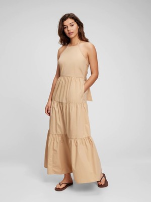 Gap Halter Yaka Maxi Elbise