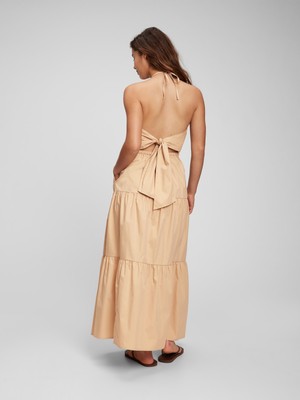 Gap Halter Yaka Maxi Elbise