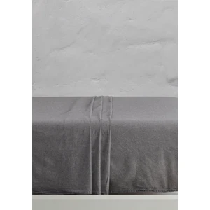 Chambray 100% Pamuklu Yıkamalı Iplik Boya Çarşaf Antrasit 240X260