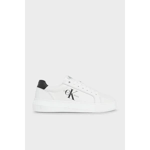 Calvin Klein Deri Logolu Sneaker Ayakkabı YW0YW008230LB Bayan Ayakkabı YW0YW00823 0lb