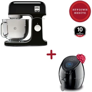 KMX750AB Kmix 5 Lt. Mutfak Şefi - Siyah + HFP30 Siyah Airfryer Hediyeli