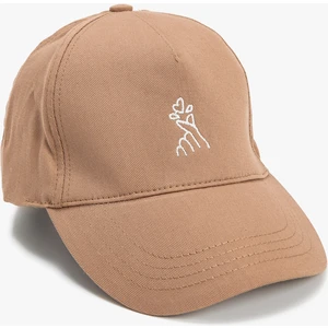 Cap Şapka Pamuklu Işleme Detaylı