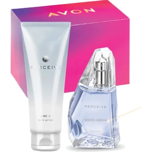 Biricik Aşkıma Yazılı Perceive Kadın Parfüm ve Hediye Kutulu Paket