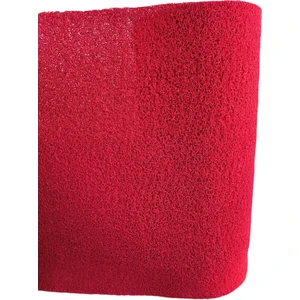 Tbm Plastik Kaydırmaz Kıvırcık Kırmızı Paspas En: 120CM