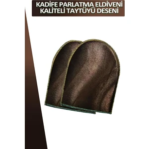 Yünlü Kadife Parlatma Eldiveni Çift Taraflı