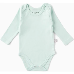 Uzun Kollu Pamuklu Bebek Çıtçıtlı Body Yeşil