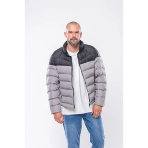 KV50 Gri Erkek Şişme Mont L