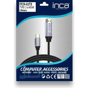 ITCH-02TX Type-C To HDMI 4K Altın Uçlu Kablo 2 M