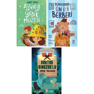 Ayvayı Yedik Müzesi - Dünyanın En İyi Berberi - Doktor Dinozor'la Ateşe Yolculuk 3 Kitap Set