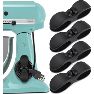 4 Adet Yapışkanlı Airfry Kettle Makine Kablo Sabitleyici Kablo Tutucu Klips Kablo Düzenleyici