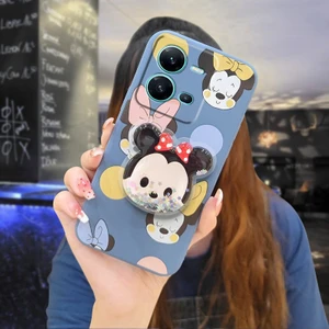 Telefon Kılıfı Vivo V25 5g/V25e/X80 Lite Dönen Standlı Parıltılı Telefon Kılıfı (Yurt Dışından)