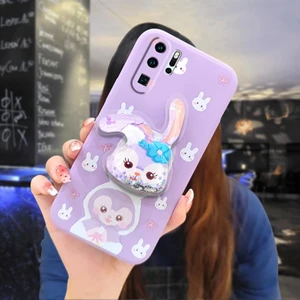 Telefon Kılıfı Huawei P30 Pro Dönen Standlı Parıltılı Telefon Kılıfı (Yurt Dışından)