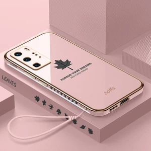 Huawei P40 Pro Için Kemerli Elektroliz Telefon Kılıfı (Yurt Dışından)