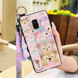 Telefon Kılıfı Samsung Galaxy A8 Plus 2018 Bileklikli Karikatür Telefon Kılıfı (Yurt Dışından)