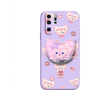 Telefon Kılıfı Huawei P30 Pro Dönen Standlı Parıltılı Telefon Kılıfı (Yurt Dışından)