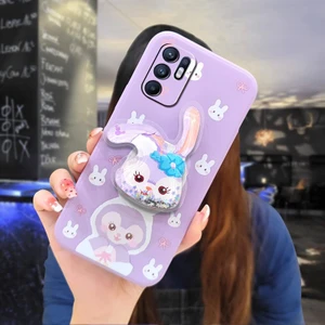 Telefon Kılıfı Oppo Reno 6 4g Dönen Standlı Parıltılı Telefon Kılıfı (Yurt Dışından)