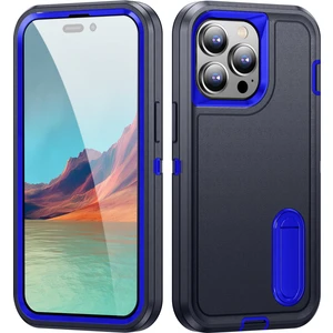 Iphone 15 Standlı Sağlam Kauçuk Telefon Kılıfı (Yurt Dışından)