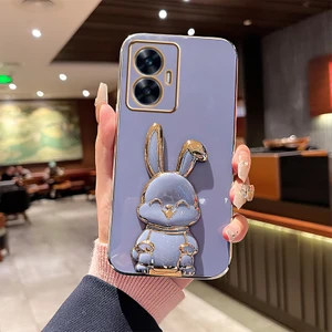 Oppo Realme C55 Braketli Elektroliz Telefon Kılıfı (Yurt Dışından)