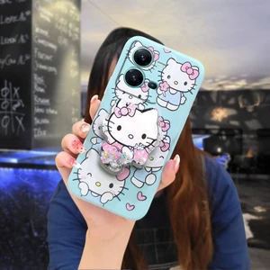 Telefon Kılıfı Vivo V25 5g/V25e/X80 Lite Dönen Standlı Parıltılı Telefon Kılıfı (Yurt Dışından)