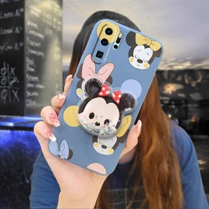 Telefon Kılıfı Huawei P30 Pro Dönen Standlı Parıltılı Telefon Kılıfı (Yurt Dışından)
