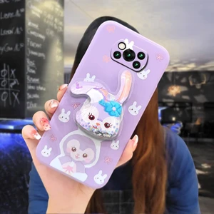 Telefon Kılıfı Xiaomi Poco X3 Nfc/X3 Pro/X3 Dönen Standlı Parıltılı Telefon Kılıfı (Yurt Dışından)