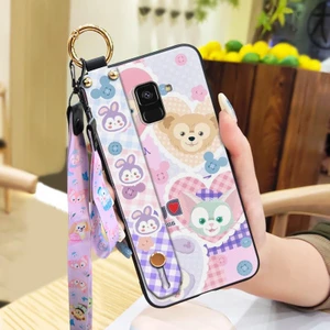 Telefon Kılıfı Samsung Galaxy A8 Plus 2018 Bileklikli Karikatür Telefon Kılıfı (Yurt Dışından)