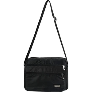 Çok Gözlü Su Geçirmez Erkek El ve Omuz Askılı Çanta Siyah Yatay