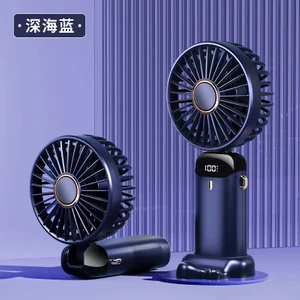 Yeni USB El Fanı Mini Taşınabilir Öğrenci Fan Dijital Ekran Katlanır Aromaterapi Küçük Elektrikli Fan (Yurt Dışından)