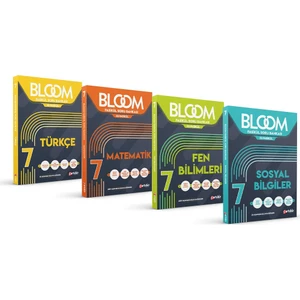 Artıbir Yayınları 7. Sınıf 4'lü Bloom Tüm Dersler Set 32 Fasikül Soru Bankası (Kolaydan Zora Yeni Nesil Sorular)