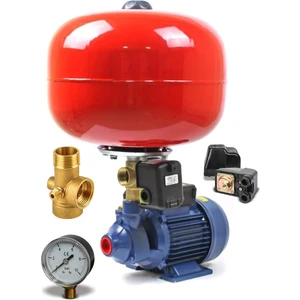 Bakır Sargı 24 Litre Küre Tanklı 0,75 Hp Qb-60 Otomatik Hidrofor 2 Kat 2 Daire Pompa Seti