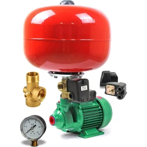 Bakır Sargı 24 Litre Küre Tanklı 0,75 Hp Qb-60 Otomatik Hidrofor 2 Kat 2 Daire Pompa Seti