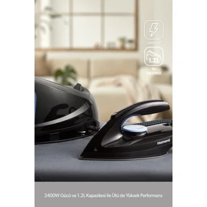 Steamwork 1169H Buhar Kazanlı Ütü Siyah Mavi