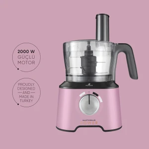 Power 4 Kanatlı Doğrayıcı, Buz Kırma Mutfak Robotu 2000W + Luciole Lambader Hediye