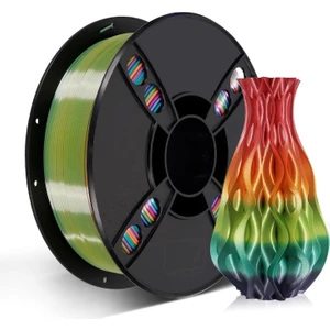 Rainbow PLA Silk Filament - Gökkuşağı Şekeri - 1.75 - 1kg