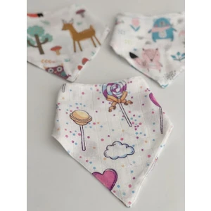 Derin Boutique Müslin Önlük Seti Çift Katlı Karışık Desenli