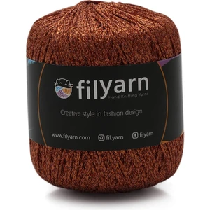 Koyu Kremit Starz Örgü Ipi, Amigurumi Ipi, Simli Örgü Ip, Punch Ipi(Panç)